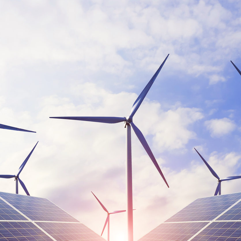 Clean energy, wind power and photovoltaic power generation, and energy-efficient light bulbs to solve future energy shortages Renewable wind power and solar energy