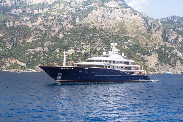 Luxury yacht on the Amalfi Coast near Positano, Italy Succession - Not Just a Billionaire's Game